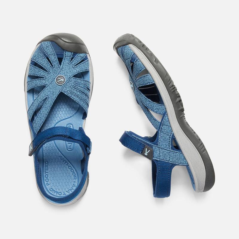 Keen Rose Trekkingsandalen Damen DE-95681 Blue Opal/Provincial Blue - Keen Damenschuhe Blau